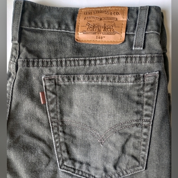 Levis 540 Mens 34x29 Relaxed Fit Straight Leg Stonewash Gray Green Vintage Y2K - Picture 8 of 15